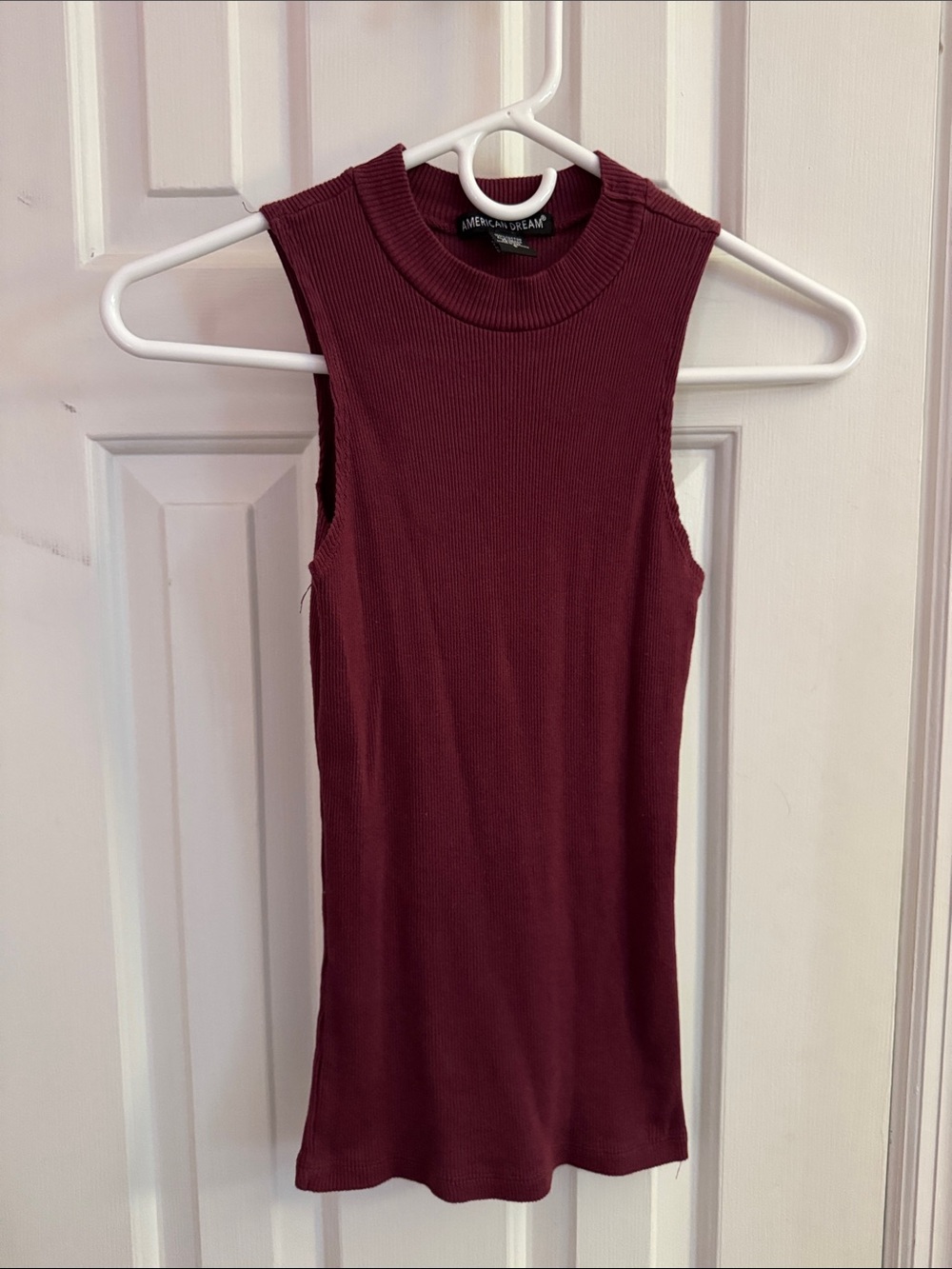 3/$20 Sleeveless Ribbed Mock Neck Tank 100% Cotton